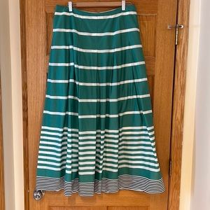Long striped Boden skirt